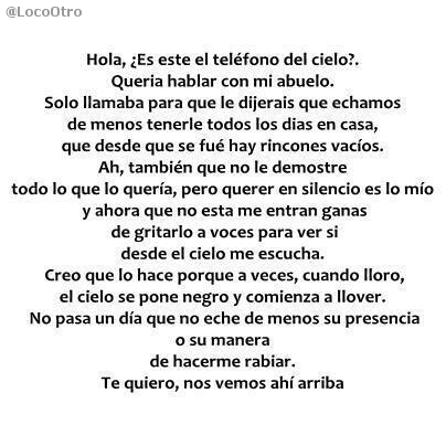LocoOtro's tweet photo. Te quiero abuelo, nos vemos ahí arriba. http://t.co/UookYccFUF