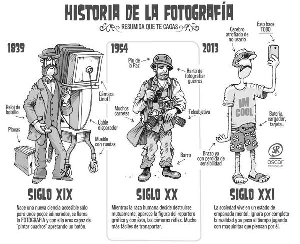 SantiCarneri's tweet photo. #Historia de la #fotografía "resumida que te cagas" XDXD @hacerfotos @MiguelMorenatti http://t.co/YAzEnUz2OI