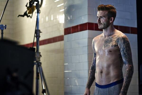 hm's tweet photo. Behind the scenes at the shoot of the new #DavidBeckham for H&amp;M collection! #BeckhamforHM http://t.co/5cVwXMiHam