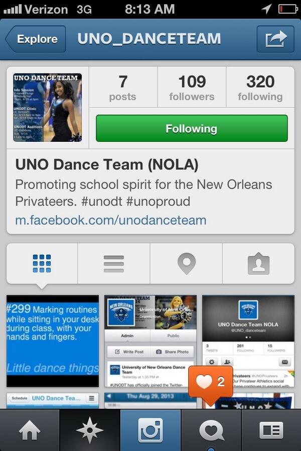 We're on <a href="/instagram/">Instagram</a>. Follow <a href="/UNO_danceteam/">UNO Starlettes</a> to get your daily dancer pic fix. #unoproud
