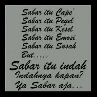 muchlis_stifler's tweet photo. @widyaalin : Ɣα̇̇̇̊ªªª◦"̮◦ sabar aj http://t.co/DUvnRkLkKK