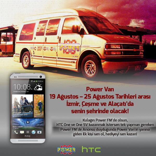 powerfm_100's tweet photo. Power Van bugün 17.00-18.00 saatleri arasında İzmir'de! #poweronroad #powervan #roadshow http://t.co/jD1vfxnknE