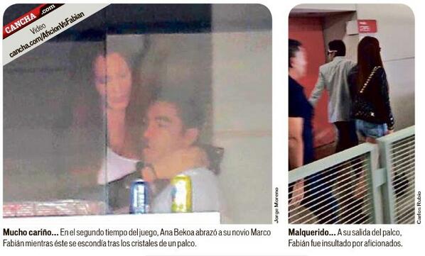 Las fotos que demuestran como le dolió a <a href="/MarcoFabian_10/">Marco Fabián</a> la derrota 4-2 de ayer, en un palco del Omnilife