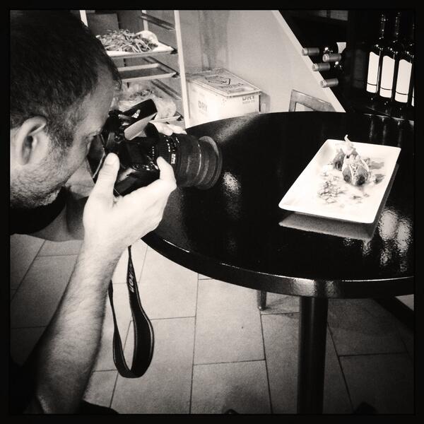 tonydmayor's tweet image. &quot;@aperitivokanata: Chef Steve taking some photos ahead of our new menu http://t.co/ja2R4Qkfhn&quot; If we are in film,who is filming us? #MPython