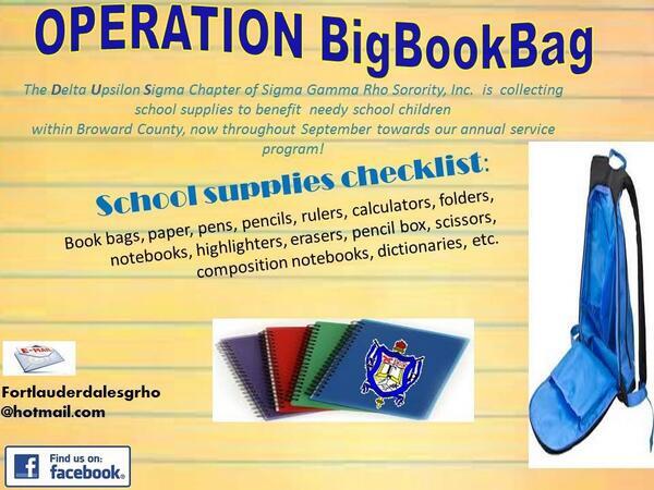 BrowardNPHC's tweet photo. Let's keep our kids supplied all year long.  #FtLaudieSghroOperationBig http://t.co/l2Jv7blgui