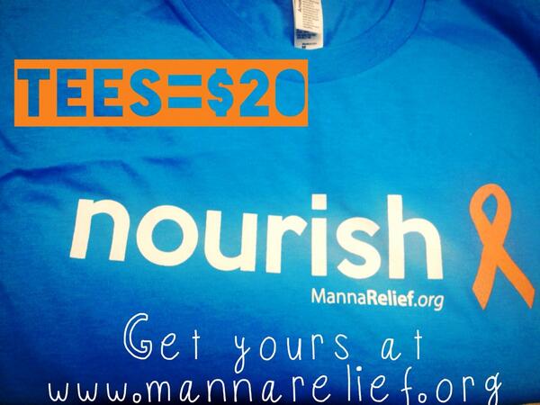 We have a VERY LTD supply of Med. and Lg BLUE shirts - sizes that we've been sold out of for weeks! Get yours today!