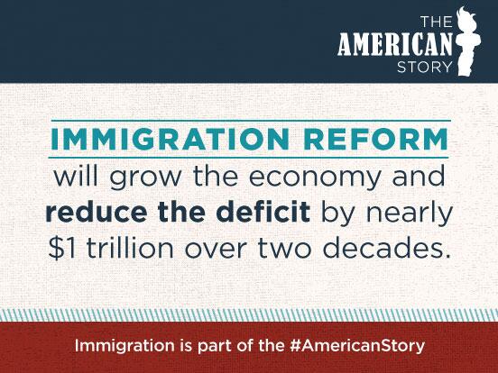 BarackObama's tweet photo. Comprehensive #immigration reform: good for our economy, good for our country.  #StandWithOurFuture http://t.co/3hccE6TUfy