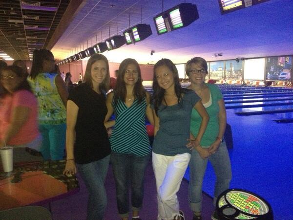 Bowling 🎳with the staff as our team builder