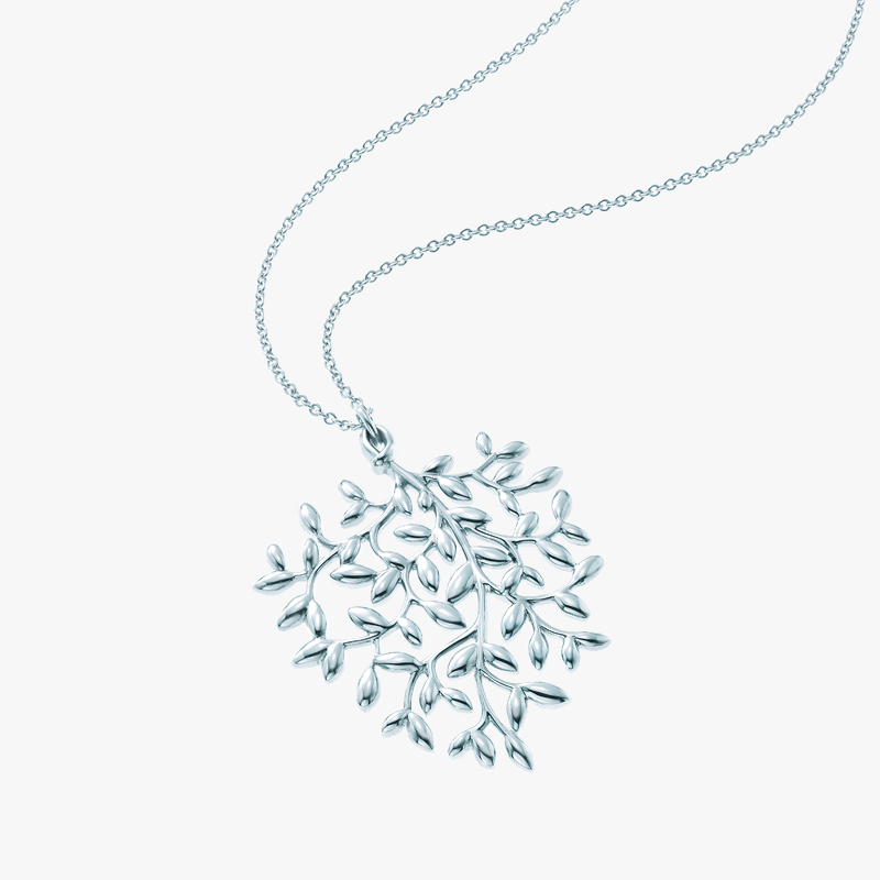 Tiny Little CZ Leaf Pendant Necklace in Sterling Silver, Olive Leaf Necklace,  Olive Branch Necklace, Nature Inspired - Etsy Denmark