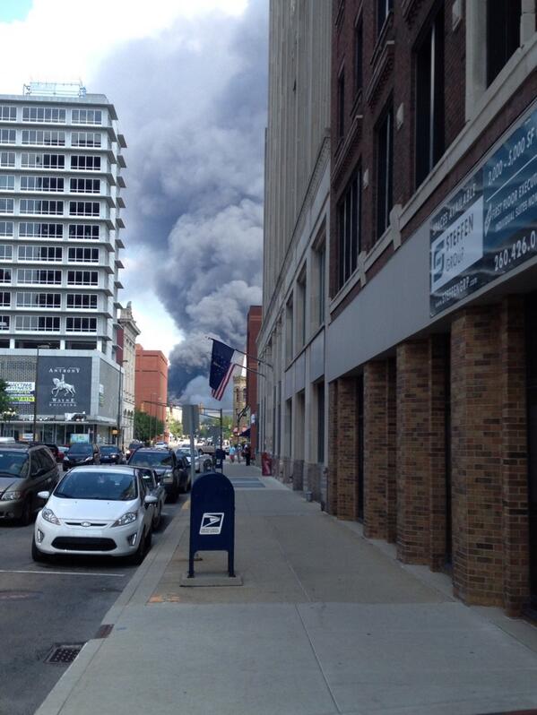 Looks like trouble down the road, hope everyone is ok.