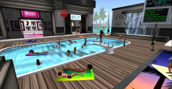 SunsetDreamsSL's tweet photo. #SL #Secondlife POOL PARTY AT @SunsetDreamsSL 1000 $L ON THE BOARD, DJ BAGLADY &amp; HOST MEGAN CORPUR http://t.co/83sT92x1Q4