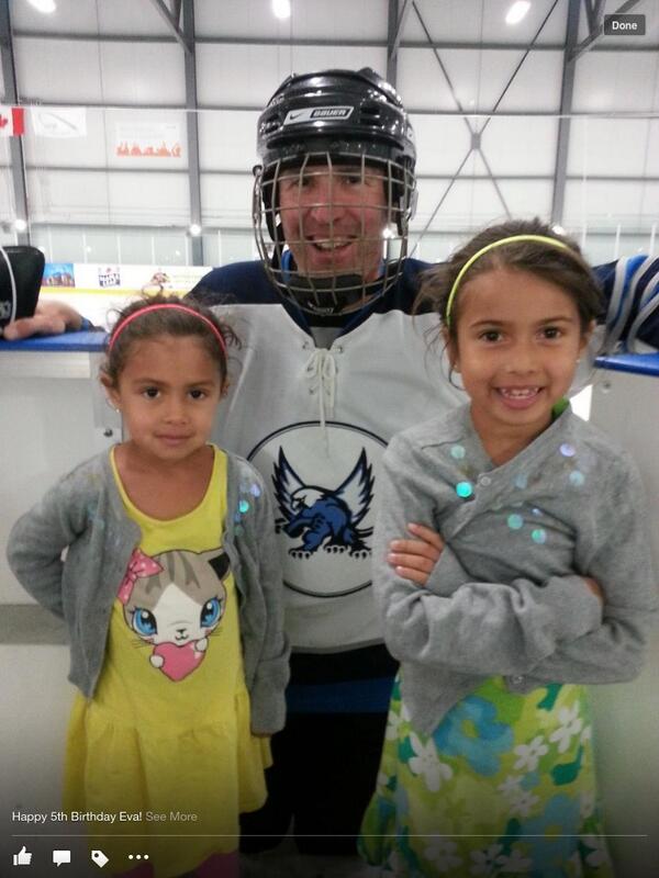 MacKenFH's tweet image. My god daughters visit me at hockey today!! #sourceofjoy #love