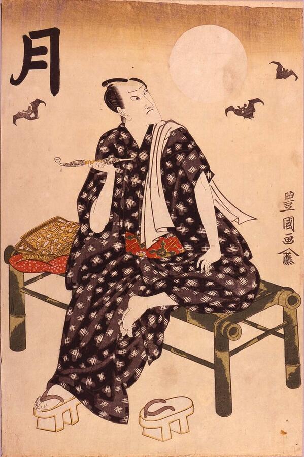 江戸の美男子・後期見どころ】歌川豊国「月」。のちの名優、三代目尾上