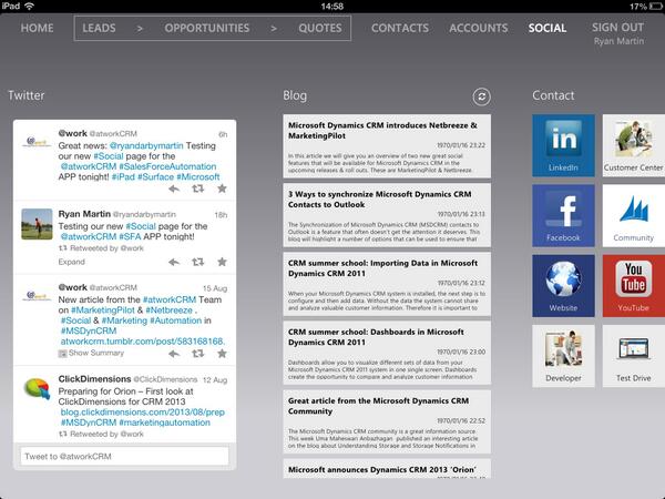 atworkCRM's tweet image. #atworkcrm is ready for #MSDynCRM #CRM2013 #Social #mobile &amp;amp; #flexible. #SalesForceAutomation APP #NewRelease