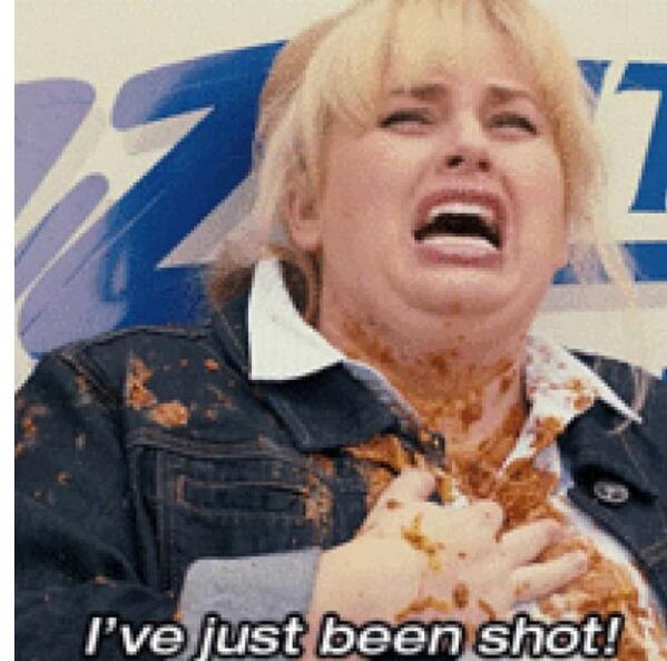 mariamorett's tweet photo. I've just been shot! I've been hit by flying Mexican food! @anacastrod http://t.co/ue6gW1iImk