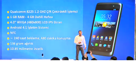 işte <a href="/Turkcell/">TURKCELL</a> 'in yeni Akıllı telefonu T40 özellikleri.