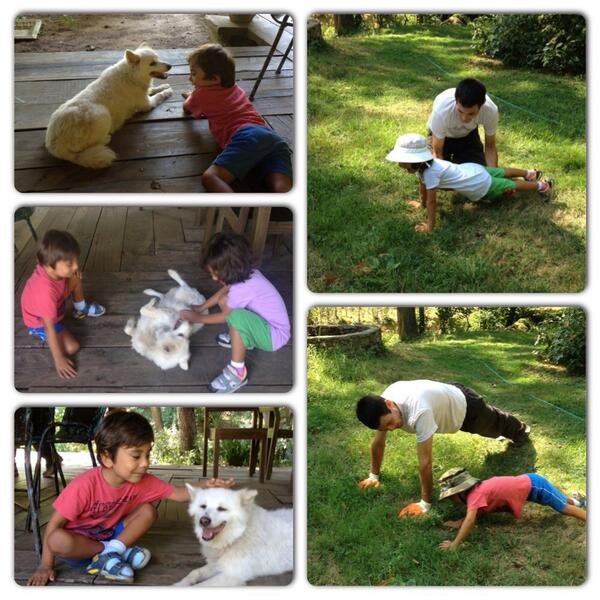 Şınav'da çekeriz, Zeze'yi de öperiz :)) #pushup, #kemerburgaz, #gokturk, #pilates,