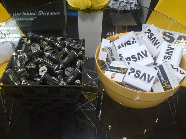 Check out our cool giveaways! PSAV USB car chargers and our Inspiration Cafe Tea! #iwshow