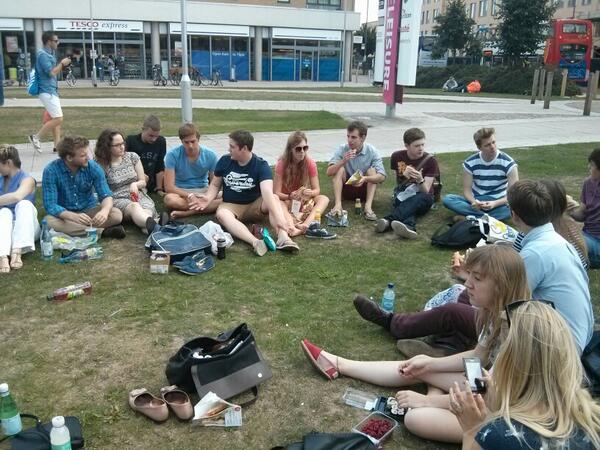 NewCambSymph's tweet photo. Lunch break after a good morning's first rehearsal! http://t.co/iGBIMR7bvM