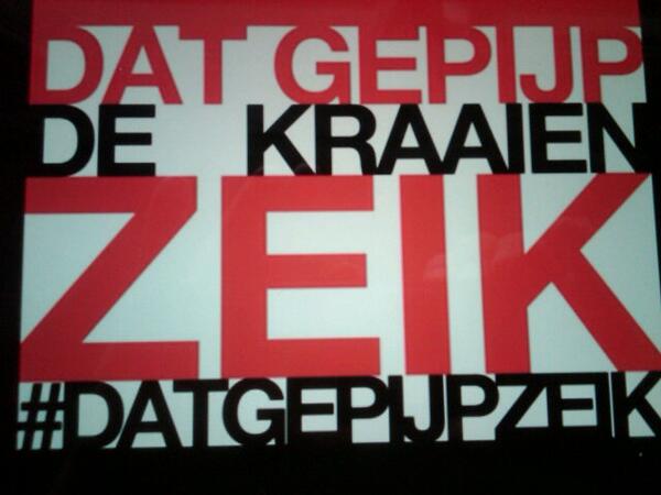 de kraaien gepijpzeik de kraaien gepijpzeik