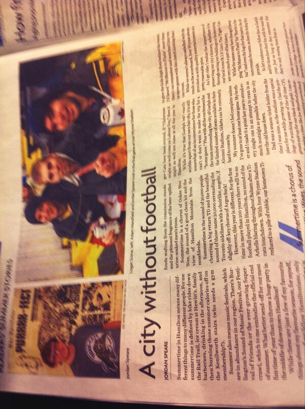 Congrats to our good buddy Jordan Speare on his article in the Spec today!!