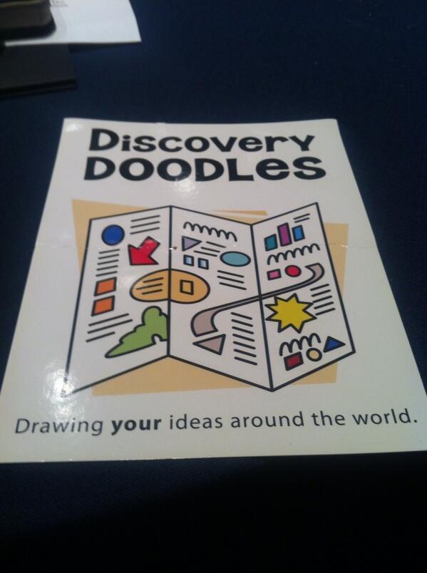 james3neal's tweet image. Amazed by work of @dianedurand (Discovery Doodles) - graphic facilitation using iPad/Brushes #techlead2013