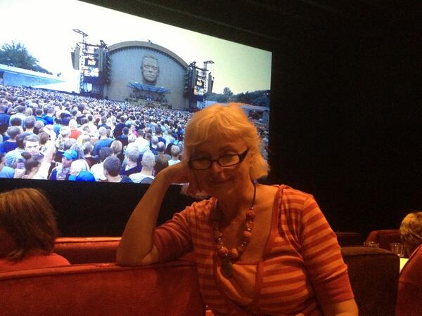 Watching #robbiewilliams at Walton Everyman. Better than the real thing!!
