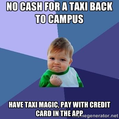 gocurb's tweet image. No cash for a cab back to campus? No problem! #backtoschool #magicapp #hailyeah