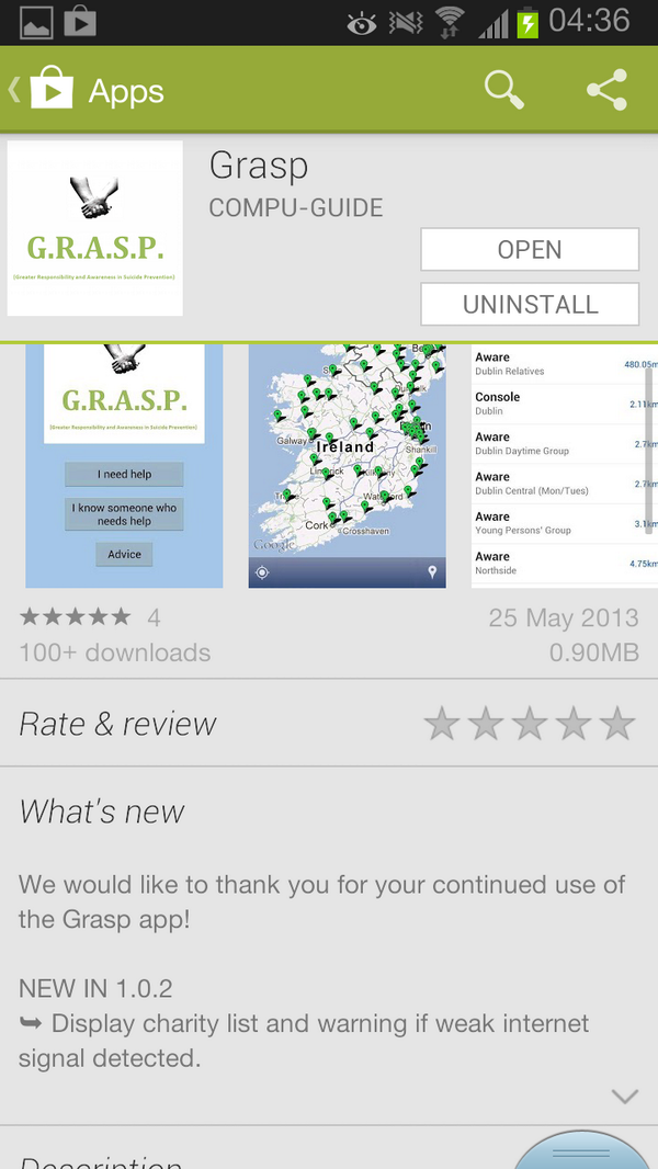 #GraspLife app on both iTunes and Android? #SuicidePreventionApp "