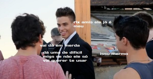 niggasbiba's tweet image. ai você vai sair com um menino e suas amigas ficam tipo assim