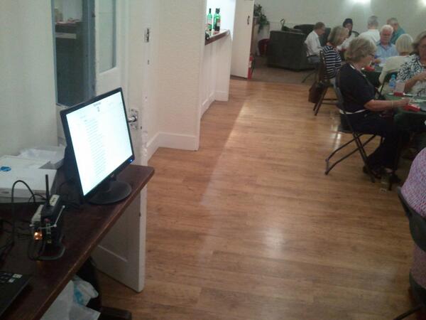 BridgeOnAndroid's tweet image. Trump-o-tron chugs away at @Ned_Paul 's New Chiswick Bridge Club