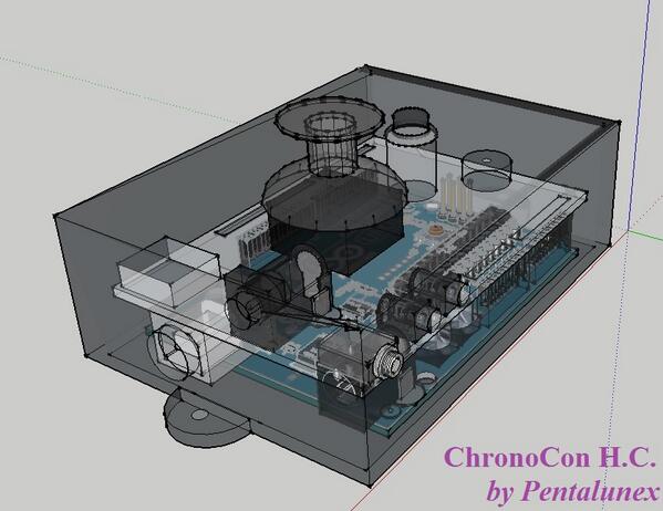 dynamictensor's tweet image. #ChronoCon H.C. is powered by #arduino. It&apos;s especially designed for 2 axis #timelapse and #stop #motion movies.