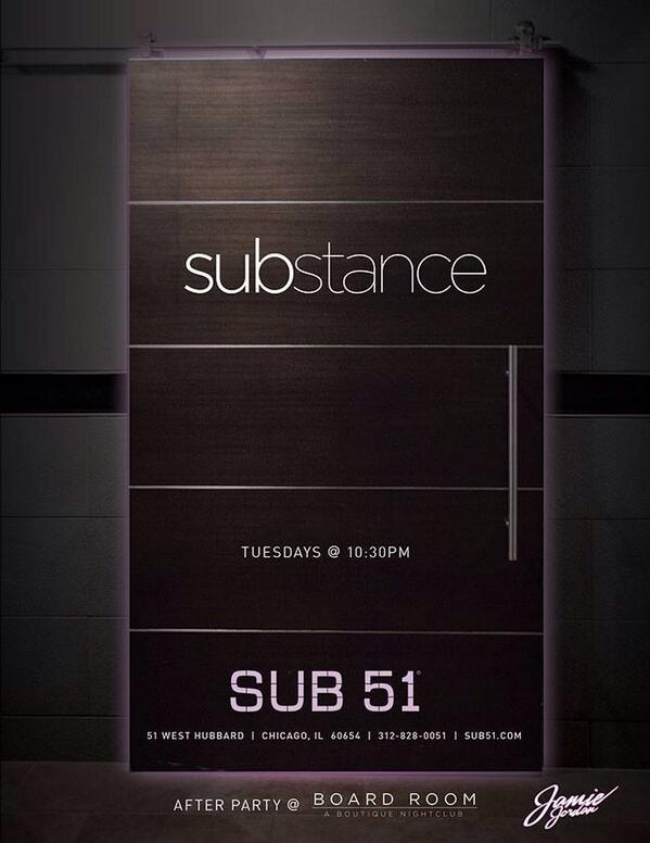 SUB51's tweet image. Anything could happen on Tuesday night, just ask @CharlesProtege. Doors at 10:30! #SubstanceTuesdays @djJamieJordan