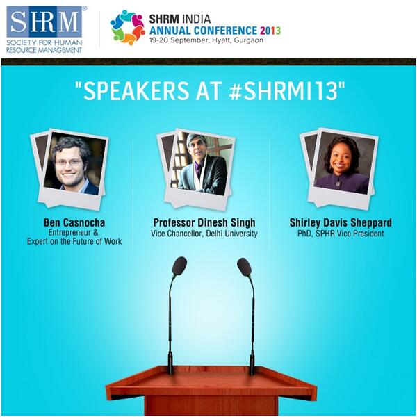 SHRMindia's tweet image. Our panel of speakers at #SHRMI13 will address on different topics at the event. Join us: annualindia.shrmindia.org