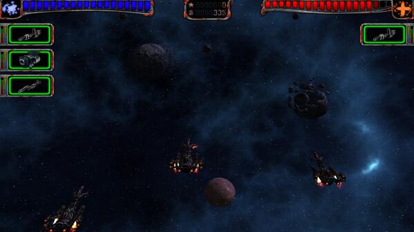 playing astro menace on #ubuntu