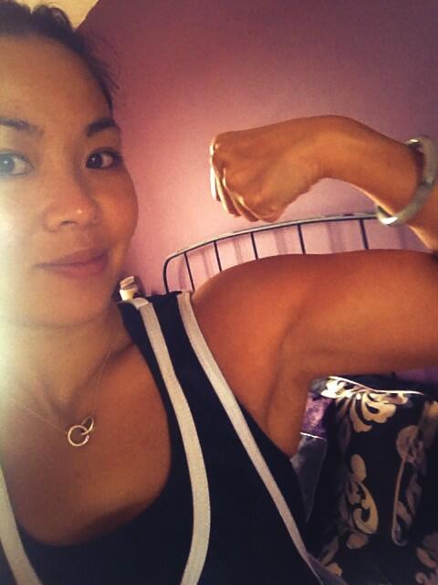 Ready to hit the gym with my mini guns! #lushapparel #shelifts