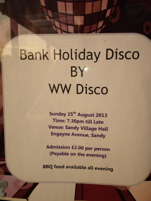 mickleburghj's tweet photo. @sandyvillagehall http://t.co/mF3Z8fcJA6