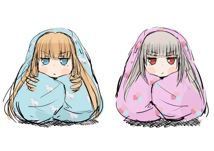 ニコニコでローゼン6話を見ていたらかわゆい二人が並んでいたのでラクガキちゃん(*'∀`*)カワユス 