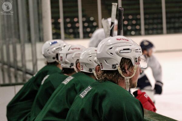 michaelcaples's tweet image. Redmond, Miller, Filppula and Abdelkader all lined up. #RandomCollection