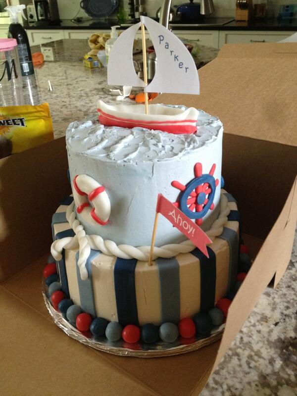 Carlin_Cakes's tweet photo. Congrats to the Stewarts and their baby boy, Parker! #nauticalcake #babyshower #carlincakes http://t.co/VtuJRRLF1z