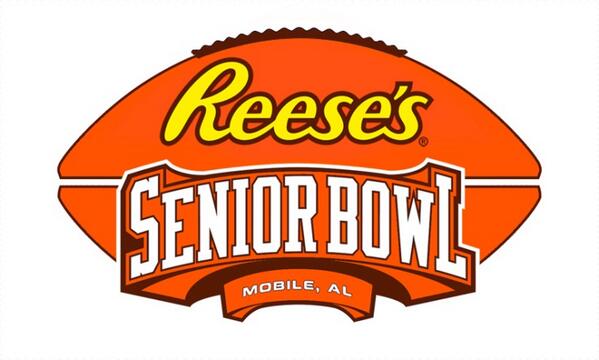 reeses's tweet photo. REESES is honored to be the new title sponsor of the @SeniorBowl, the premier showcase for senior football talent! http://t.co/DKLaKscCpa