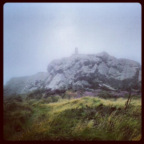 Fun little scramble in the mist, surrounded by oldoldold forts. #garnfawr #pembrokeshire #wales