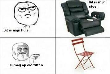 лицо вместо стула