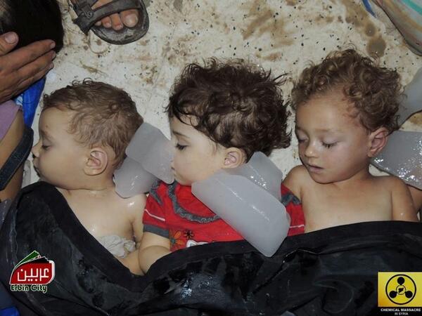 1,400 gassed with sarin by
                  USA/ ISRAEL in GHOUTA, SYRIA