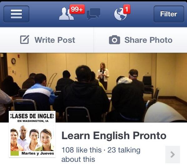 LearnEnglishPro's tweet image. Thanks for the 'Likes' on #Facebook!