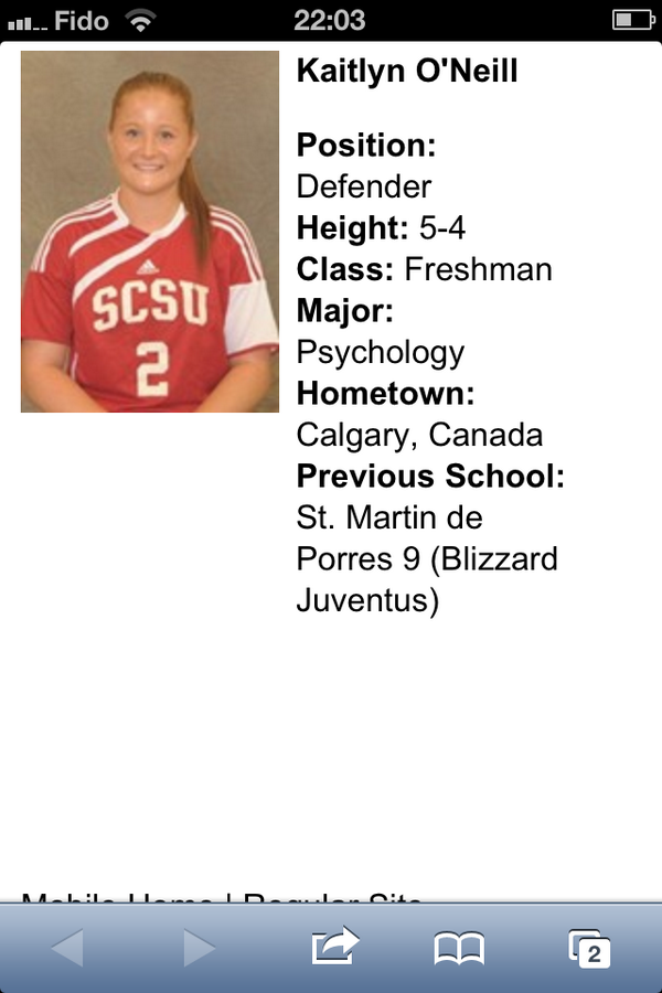 @BlizzardSoccer_ that's our girl. Good luck Kaity O'Neill (ex Blizzard Juventus #southcarolinauniversity