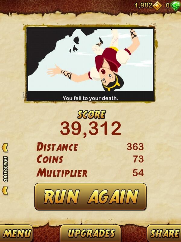 kram022's tweet photo. I got 39312 points while escaping from a Giant Demon Monkey. Beat that! http://t.co/U1GbOtYZEj, http://t.co/s4VJwexg1p