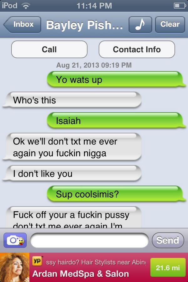 swag_unit2's tweet photo. @Bayley_Pishkin see n I want ppl to know he's a pussy http://t.co/tLVtrWeJbj