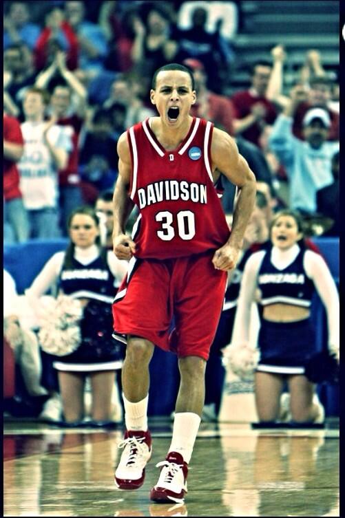 IconicSports's tweet photo. Steph Curry during the 2008 NCAA Tournament http://t.co/f3tQu2NWGT