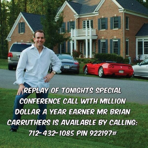 MySoCalShield's tweet image. Replay of tonights conference call with MILLION $ A YEAR EARNER Mr Brian Carruthers is:
712-432-1085 pin 922197#